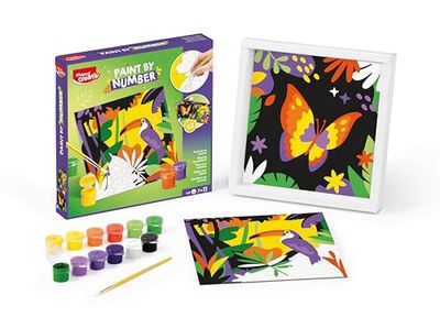 MAPED Kit De Pintura Por Números Para Niños, Set Creativo Con Lienzos, Pinturas Y Pincel, Actividad Artística Educativa Para Desarrollar Habilidades, Ideal Para Manualidades Infantiles