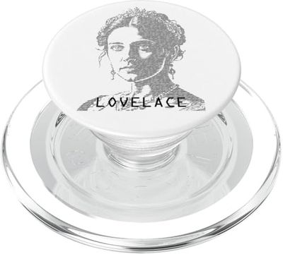 Ada Lovelace Binario Código de computadora Matemático Retrato PopSockets PopGrip para MagSafe