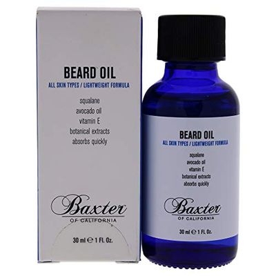 Baxter of California Beard Oil - Nourishing & Smooth Beard Growth Formula For All Types - Woody Scent - Lightweight 30ml