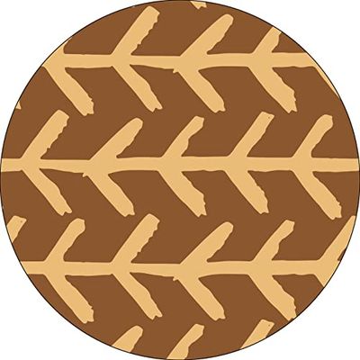 Bonateks, Ronde digitaal bedrukte muismat, antislip onderkant, voor kantoor en thuis, diameter: 22 cm