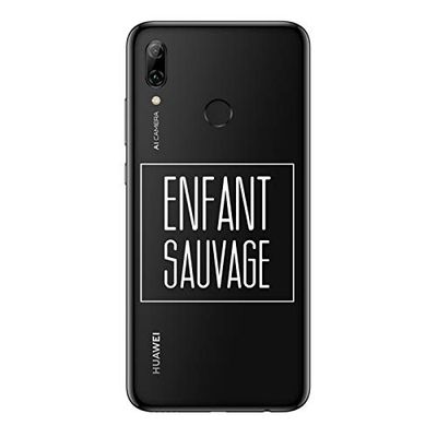ZOKKO obudowa Huawei PSMART 2019 Wild Child - Miękka przezroczysta biały atrament