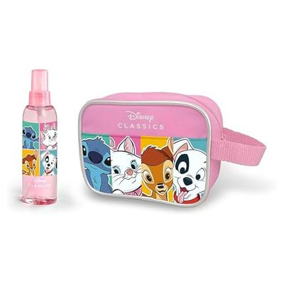 Disney Classics Toiletry bag with Eau de Toilette Natural Perfume Spray for Kids, 100ml