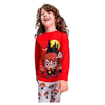 HARRY POTTER Pigiama, Multicolore, 5 Anni Unisex-Bambini e Ragazzi