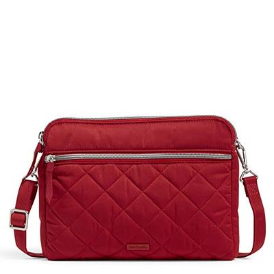 Vera Bradley Performance Twill Triple Compartment Crossbody Purse Performance Twill Triple Compartment Crossbody Purse, rouge cardinal, Taille unique