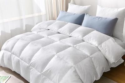 Kampala Hill Duvet Duck Feather and Down Quilt 4.5 Tog Breathable Box Stitch Bedding Super King