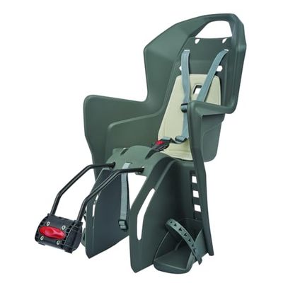 Fischer Bicicleta assento infantil até 22 kg, assento de conforto ideal, cor vermelha e cinzento