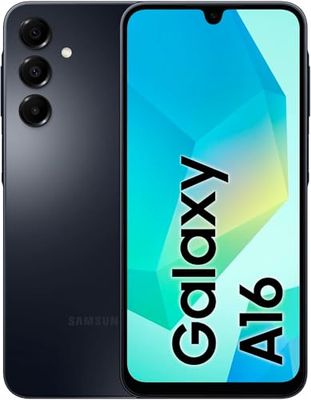 Samsung Galaxy A16 128 GB, Android smartphone, ontgrendeld, 6,7 inch display, 5000 mAh batterij, nachtblauw
