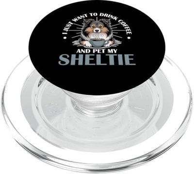 Perro pastor Sheltie Shetland PopSockets PopGrip para MagSafe