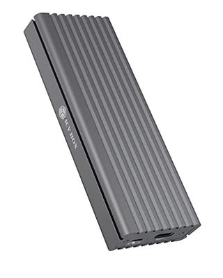 ICY BOX SSD M.2 NVMe Caixa, USB 3.1 (Gen2, 10 Gbit/s) sistema de refrigeração, USB-C, USB-A, PCIe M-Key, alumínio, cinzento antracite