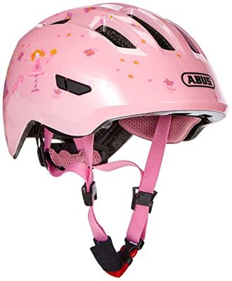 Abus, Casco per Bambini ABUS Smiley 3.0 Casco da Ciclista per Bambini con una Vestibilità Avvolgente, Design Adatto ai Bambini e Spazio per le Trecce, per Ragazze e Ragazzi
