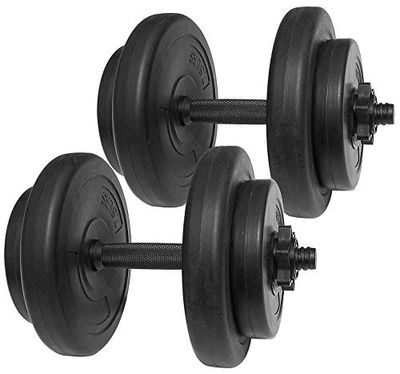 BalanceFrom Go Fit multifunctionele gewichten, 40 lbs, zwart