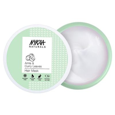 Nykaa Naturals Hair Mask - Amla and Curry Leaves For Women 6.76 oz Masque