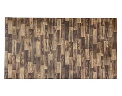 Tadi & Imperio1979 Tapis Vinyle Vintage, Bois foncé à Fines Lames, 140 x 200 cm