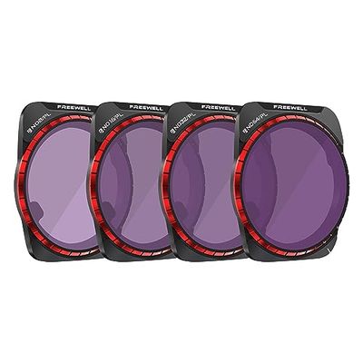 Freewell Bright Day 4-pack filterset voor Air 3 ND/PL Hybride, GimbalSafe-technologie