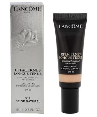 Lancôme Effacernes Longue Tenue Concealer - Long-Lasting, Natural Coverage Cream Concealer for Dark Circles and Fine Lines, 15 Beige Naturel