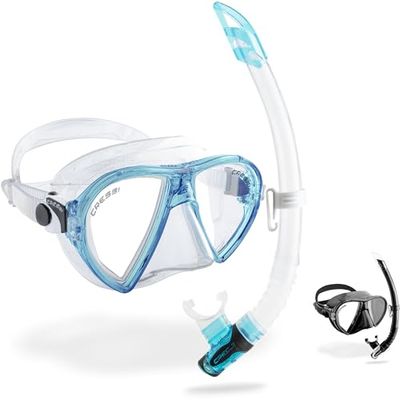 Cressi Ocean and Vip Combo Set - Onderwatermasker Ocean en Snorkel Gamma Unisex Adult