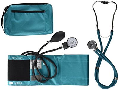 NCD Medical/Prestige Medical Kit manomètre anéroïde et stéthoscope double pavillon (Vert pétrole)