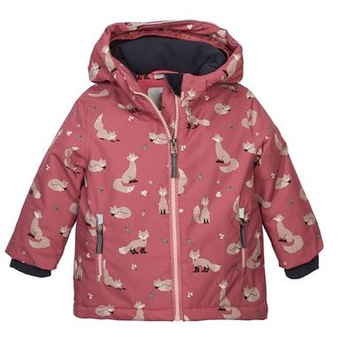 first instinct by killtec Giacca da sci per bambini, con cappuccio e paraneve FISW 29 MNS SKI JCKT, colore rosso scuro, 98/104, 42138-000