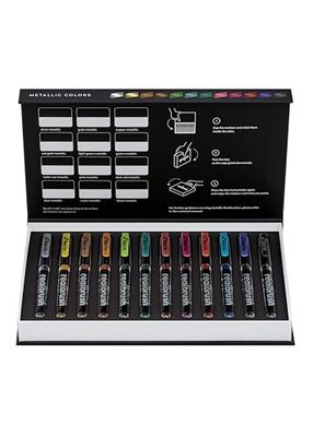 Karin Realbrush METALLIC - Una colección de 12 pinceles en un estuche exclusivo y protector.