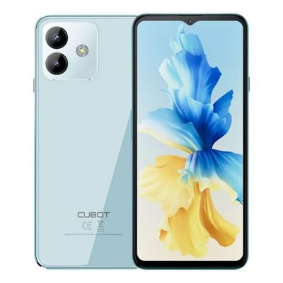 CUBOT Note 40-6,5" HD+ 90Hz-smartphone, 6GB en 256GB, 50 MP dubbele camera, 5200mAh batterij, Android 13, OctaCore-processor, blauw
