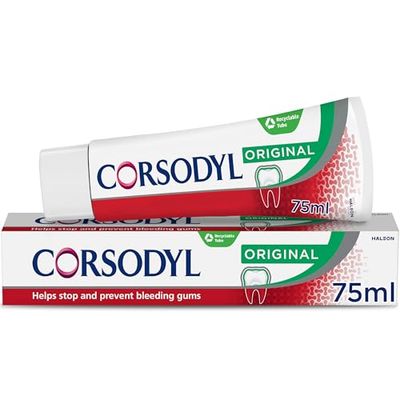 Corsodyl Toothpaste Original, Daily Gum Care, 75ml