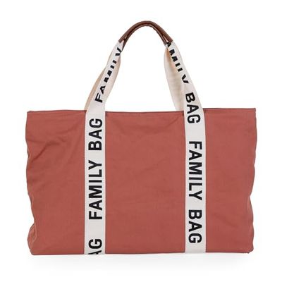 Childhome, Familjeväska, förvaringsväska, resväska/helg, stor kapacitet, avtagbar påse ingår, Terracotta Signature Collection