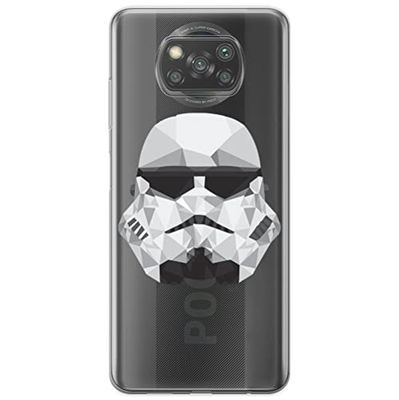 ERT GROUP mobiltelefonfodral för Xiaomi POCOPHONE X3 originalt och officiellt licensierat Star Wars mönster Stormtrooper 008 optimalt anpassad till formen på mobiltelefonen, gedeeltelijk transparant