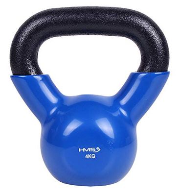 HMS Unisex's 17-64-040 5907695501452 CAST IJzeren Kettlebell, Zwart, One Size