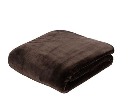 Gözze - Manta de sala de estar sensação caxemira premium, 500 g/m², 130 x 170 cm - castanho chocolate