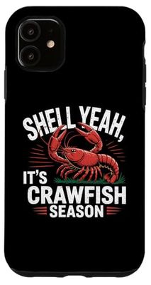 Funny Shell Yeah It's Crawfish Stagione Retro Gamberi Bollire Custodia per iPhone 11