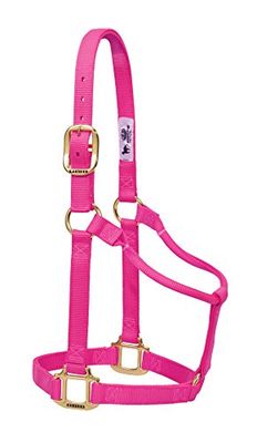 Weaver Leather Cavezza per cavallo in nylon non regolabile, piccola, rosa
