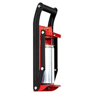Met Lux Broyeur de canettes en métal rouge – pour canettes de 12/473,6 g, support mural – 1 boîte