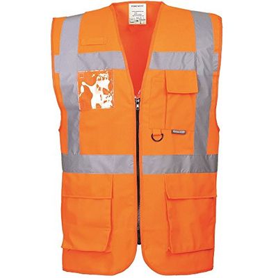 Portwest Safety weste Berlin S476, storlek 5X-Large, orange, 1