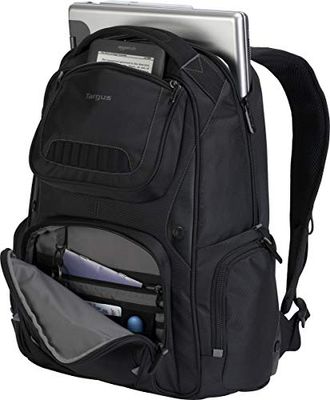 Targus TSB705US 15.6" Backpack Black notebook case - notebook cases (39.6 cm (15.6"), Backpack, Black, Nylon, 320 mm, 155 mm)