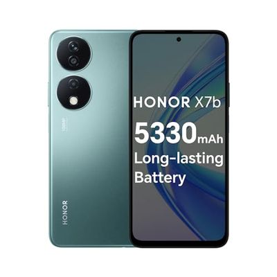 HONOR X7b Mobile Phone Unlocked, 108MP Triple Camera, 6.8" 90Hz Fullview Display, 6 GB+128 GB, Android 13, Dual SIM, Emerald Green