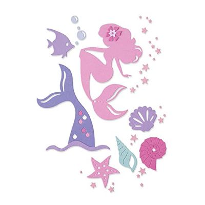 Sizzix Thinlits Die Set 10PK Make Waves av Olivia Rose, 665314, flerfärgad, en storlek