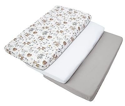 Medi Partners Set med 3 st. dra-på-lakan 60 x 120 cm 100% bomull sängkläder madrass sovsäck säng säng
