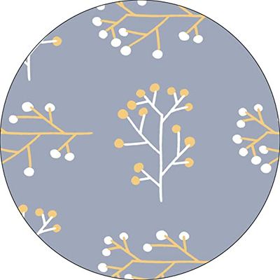 Bonateks, Round Digital Printed Mouse Pad, Non-Slip Base, for Office and Home, Diameter:22cm