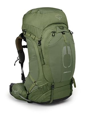 Osprey Atmos AG 65l Men's Backpacking Backpack Mochila de mochilero, Verde mítico, L-XL para Hombre