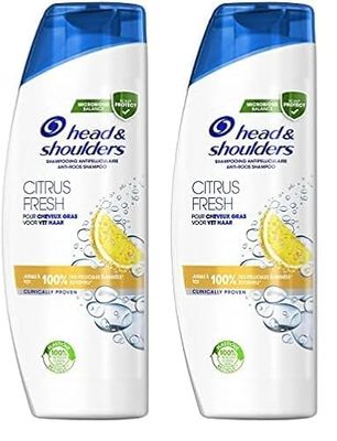 Head & Shoulders Shampooing Antipelliculaire Citrus Fresh, 500ml (Lot de 2)
