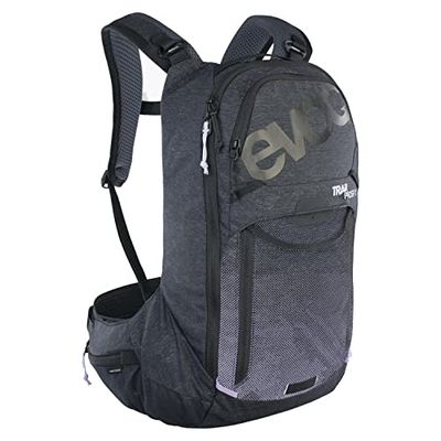 EVOC TRAIL PRO SF 12l rugzak voor trailrijden & racen, Rugzak (lichtgewicht fietsrugzak, LITESHIELD PLUS rugbeschermer, compartiment voor 2l drinkblaas, maat: XS), Veelkleurig