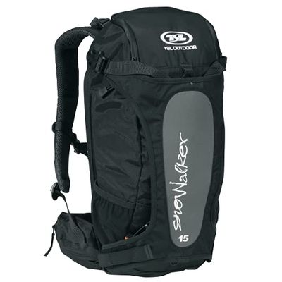 TSL - Snowalker 15, mochila com raquetes de neve unissexo adulto, preto, único