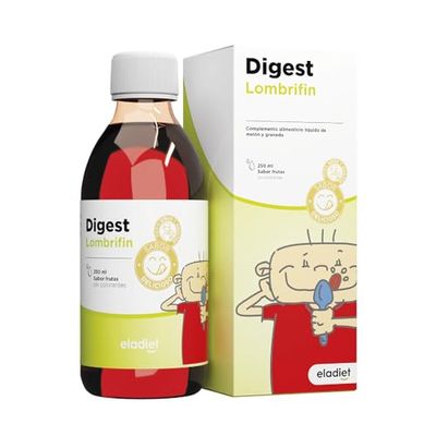 LOMBRIFIN Jarabe Lombrices Niños - Ayuda a Recuperar las Funciones Intestinales despues de la Existencia de Lombrices - Con Zumo Concentrado de Granada y Melón | 250 ml ELADIET