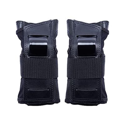 K2 Skates Femmes Patins en Ligne K2 Prime Wrist Guard W — Black - Blue — M (Wrist: A:20-22cm B:17-19cm) — 30E1415