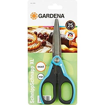 GARDENA multifunctionele schaar XL: Comfortabele universele schaar van roestvrij staal, voor huishouden en hobby, ideaal voor lang en nauwkeurig knipwerk, vaatwasmachinebestendig (8705-20)