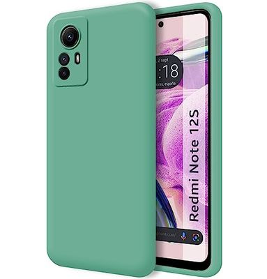 Tumundosmartphone Funda Silicona Líquida Ultra Suave para Xiaomi Redmi Note 12S Color Verde