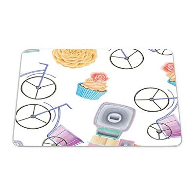 Questo Casa, Rectangle Digital Printed Mouse Pad, Non-Slip Base, for Office and Home, Size: 22 x 18 cm