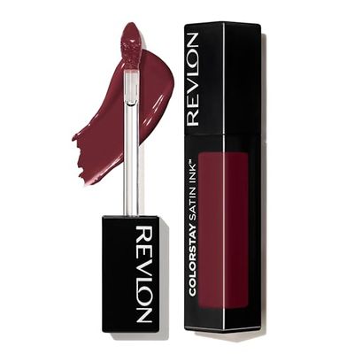 Revlon Colorstay Satin Ink, czerwona usta baza z olejkiem z pestek czarnej porzeczki, długotrwały partner N021 w winie