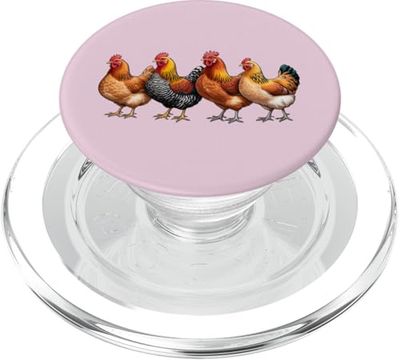 Chicken Mom Chicken Dad - Chicken Lover - Chicken Farmer PopSockets PopGrip for MagSafe