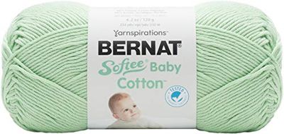 Bernat Softee Baby Cotton, Acrylic, Jade Frost, 120g